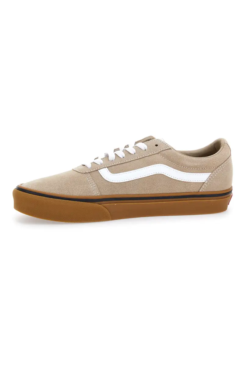 Sneakers Beige Con Tomaia In Pelle Vans Ward [BIANCO] miniatura 4