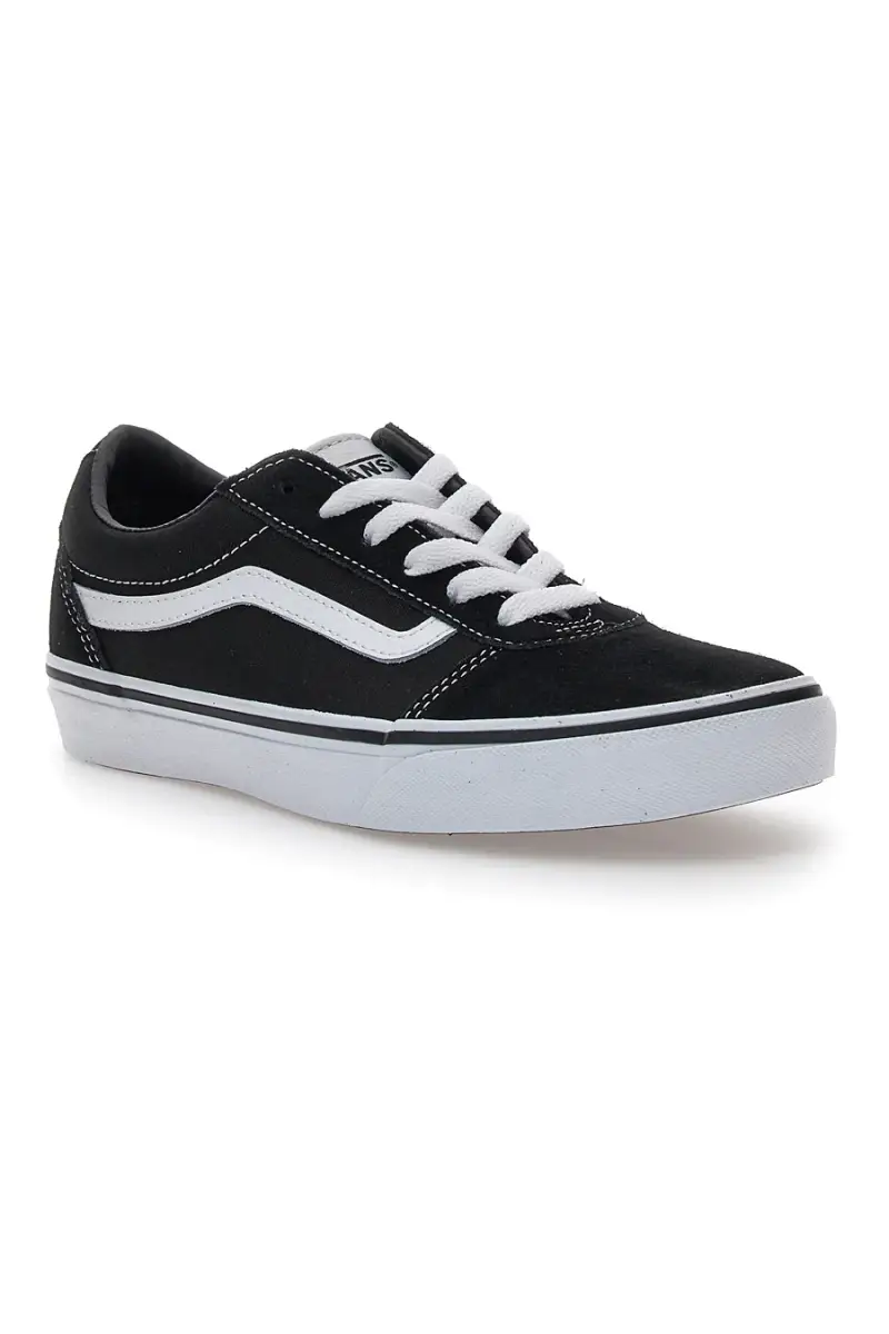 Sneakers Bianche/Nere in Pelle Vans Ward [NERO miniatura 2