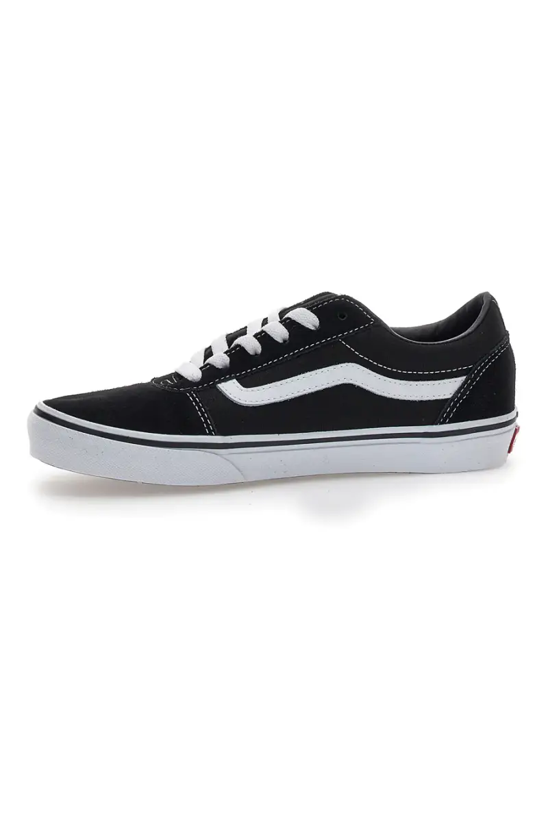 Sneakers Bianche/Nere in Pelle Vans Ward [NERO miniatura 4