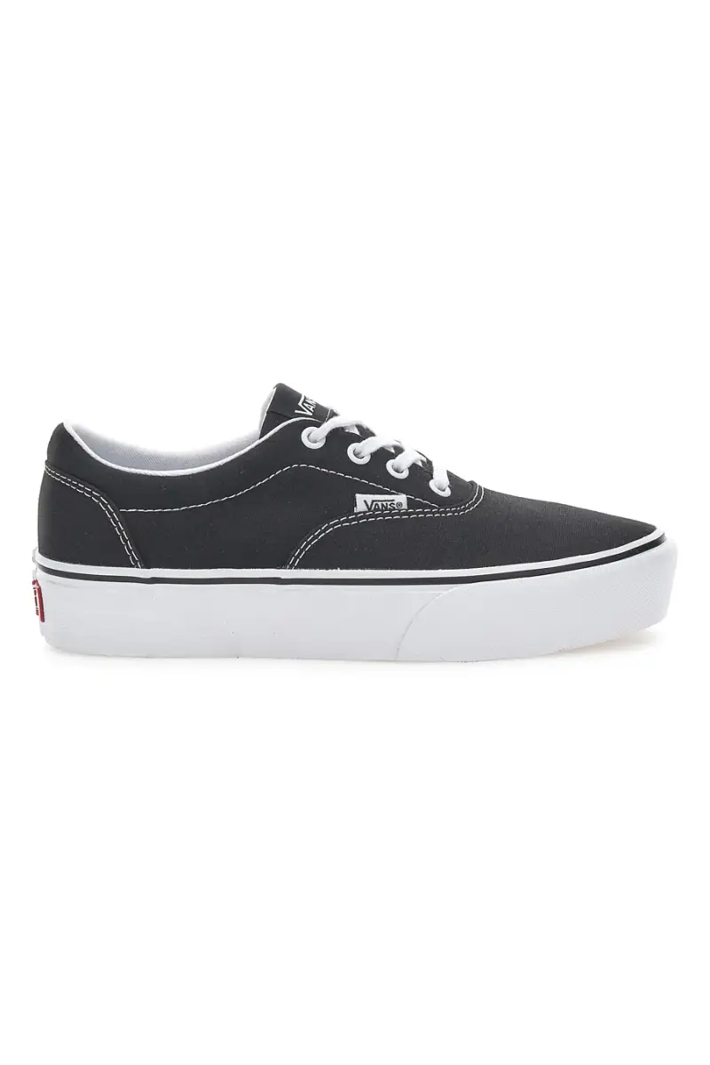 Sneakers con Platform Vans Doheny Platfor Nere e Bianche [NERO