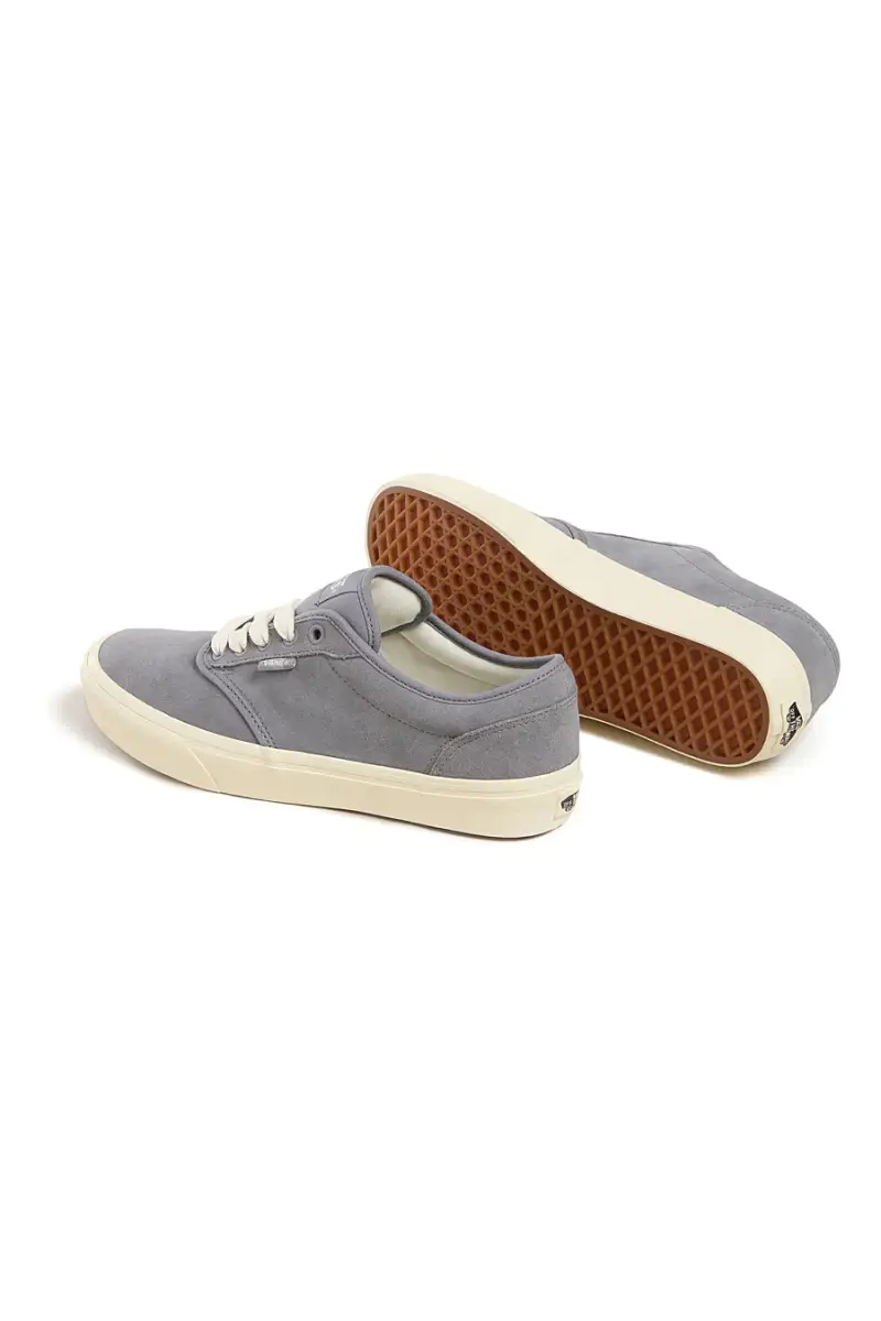 Sneakers grigie in pelle con suola beige Vans Atwood [ND] miniatura 2