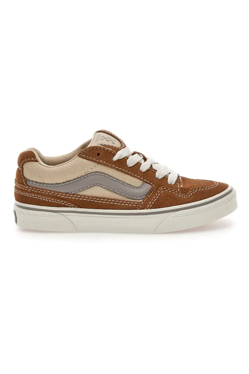 Sneakers Marroni e Beige Con Suola Waffle Vans Caldrone [MARRONE]