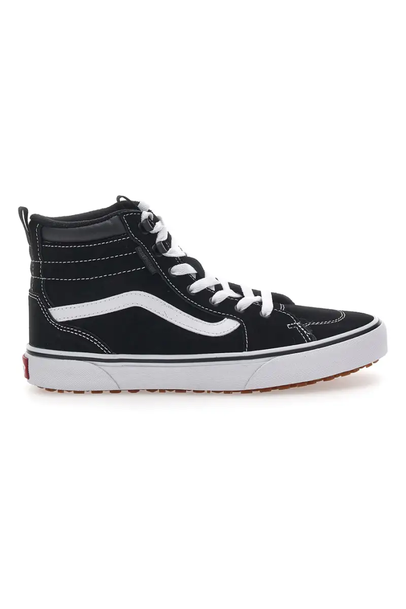 Sneakers Mid Cut Nere e Bianche Vans Filmore Hi Van [NERO