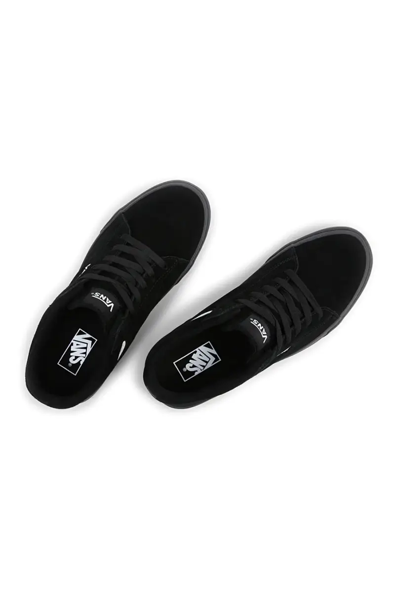 Sneakers nere con profilo bianco Vans SELDAN [NERO] miniatura 3
