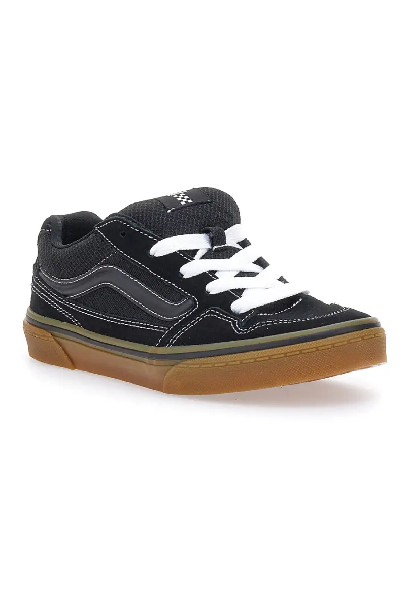 Sneakers Nere Con Tomaia In Vera Pelle Vans Caldrone [NERO] miniatura 2