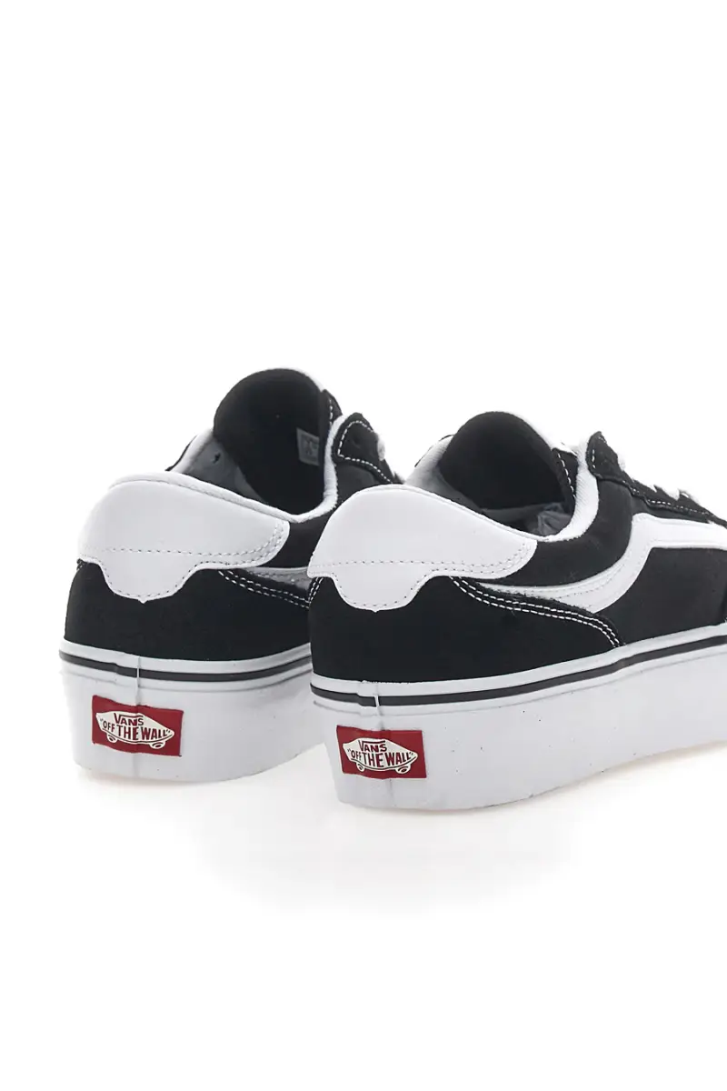 Sneakers Nere e Bianche Con Lacci Vans Brooklyn [NERO miniatura 2