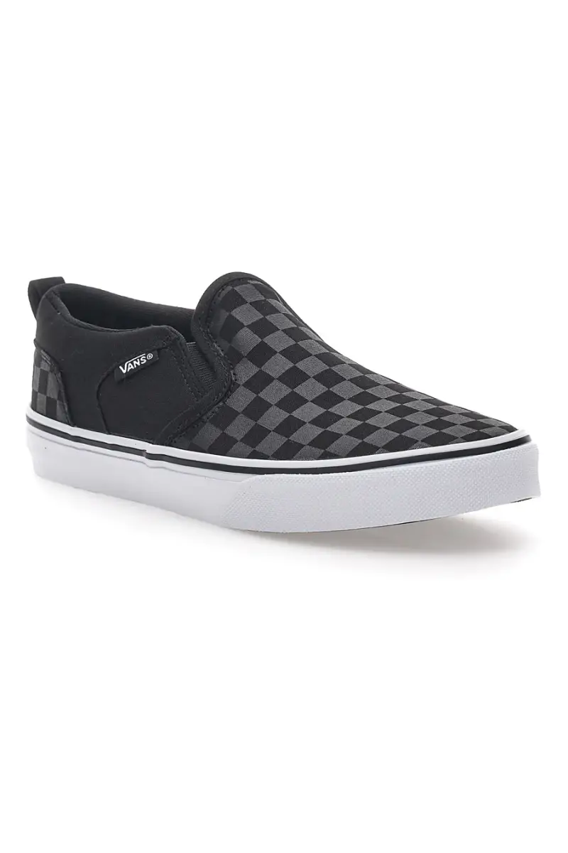 Sneakers Nere e Bianche Vans Asher [NERO] miniatura 3