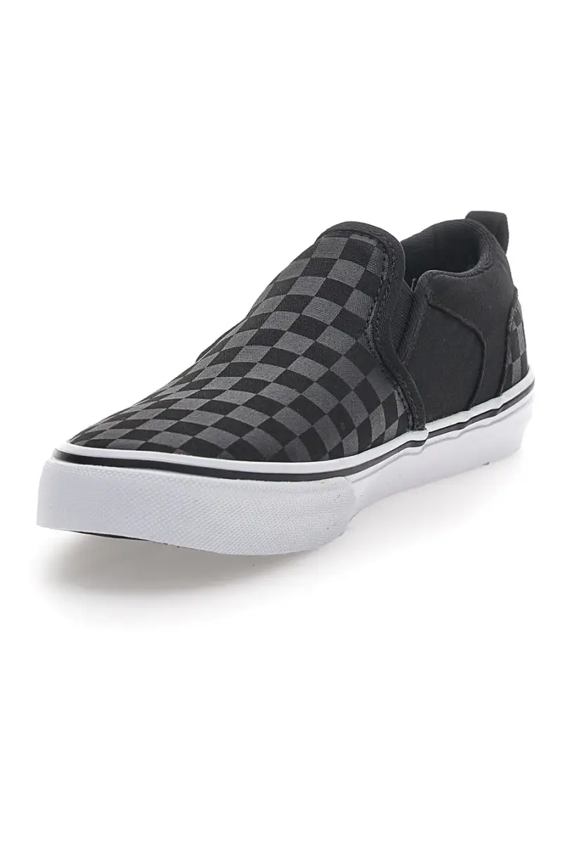 Sneakers Nere e Bianche Vans Asher [NERO] miniatura 5