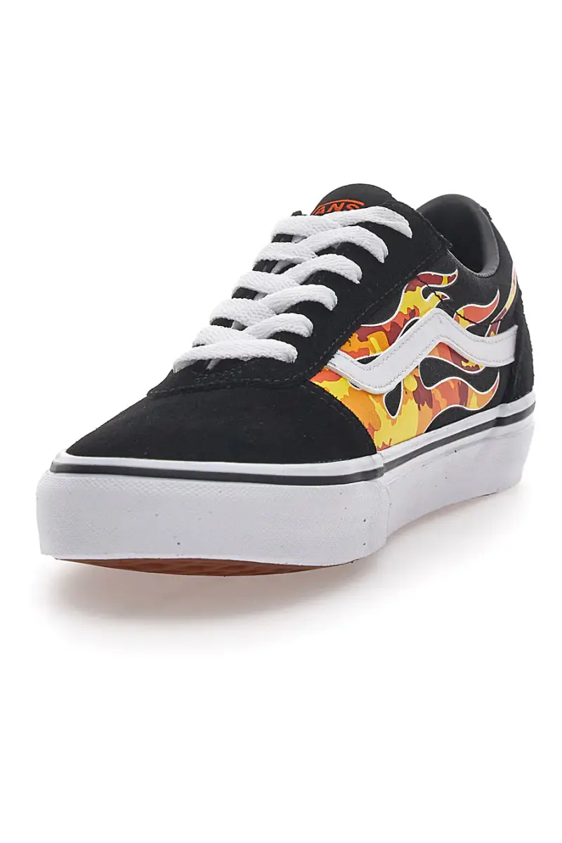 Sneakers Nere Vans Ward Flame Camo [NERO miniatura 3