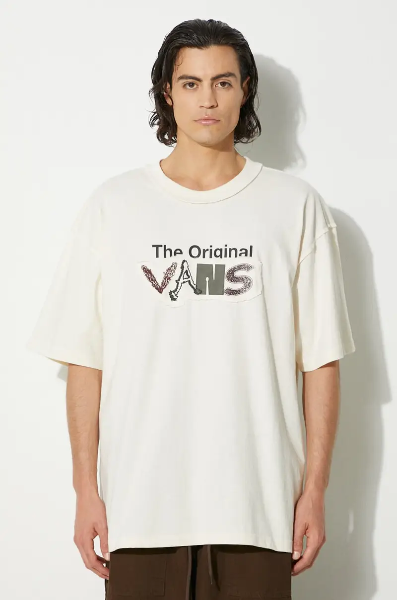 Vans T-shirt Uomo Beige 2241274
