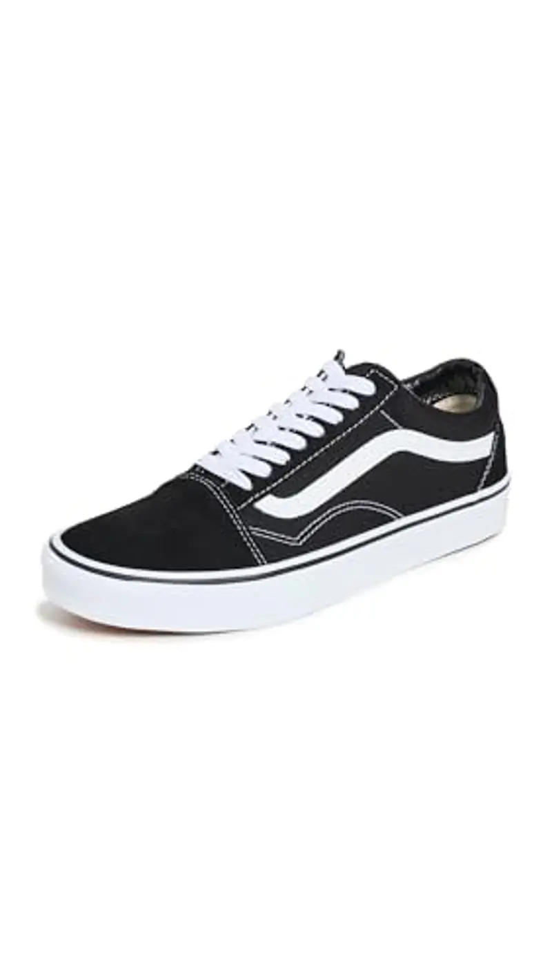 Vans Unisex Adulto Old Skool Sneaker, Black/White, 44.5 EU