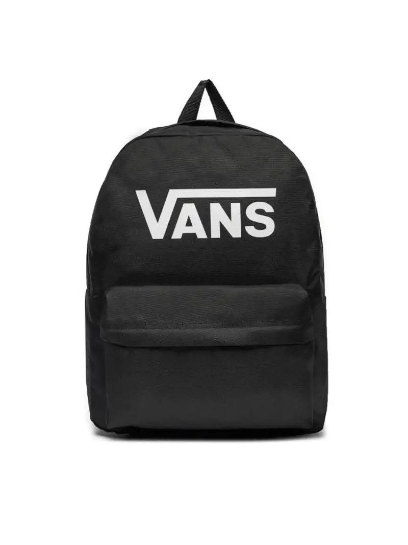 Vans zaino nero uomo in tessuto logo a contrasto