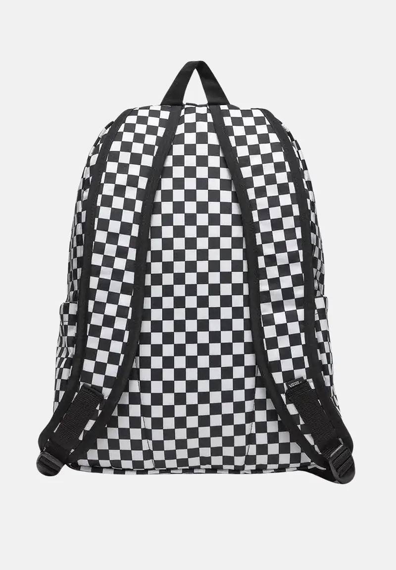 VANS Zaino Old Skool Check bianco e nero per uomo e donna miniatura 2