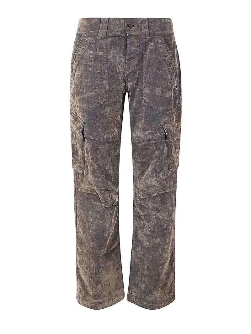 Pantaloni in denim Marrone