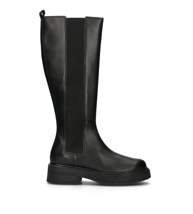 Stivale donna nero in pelle Vario