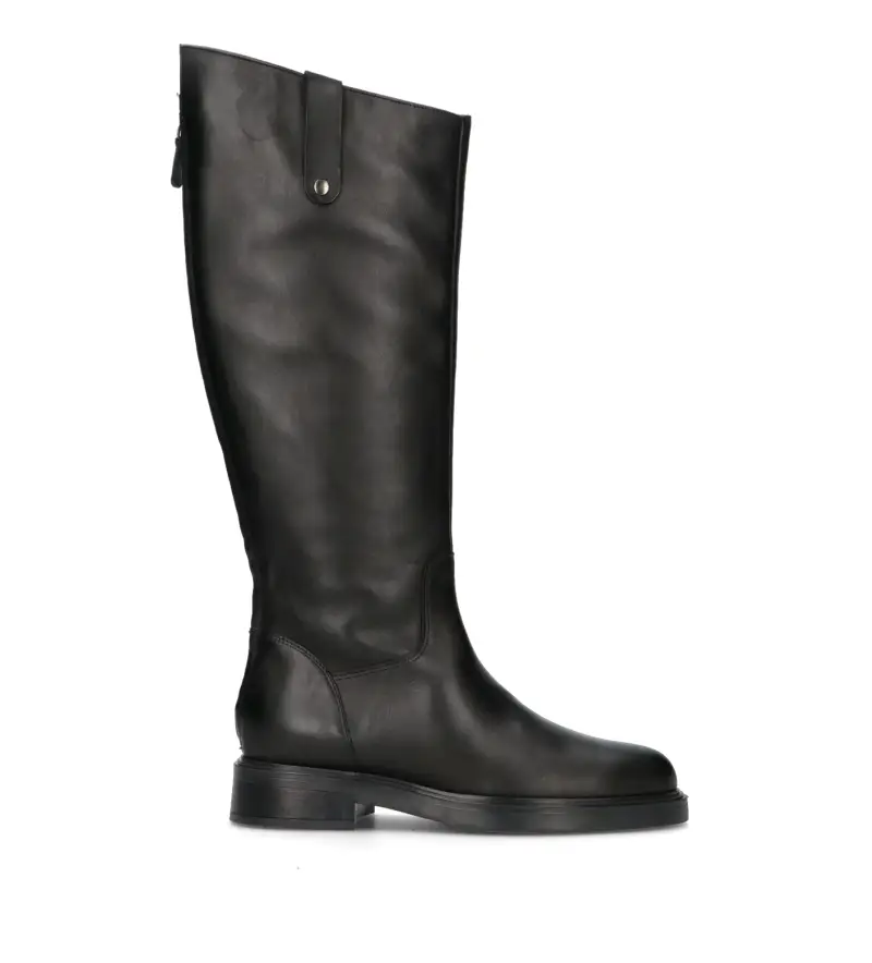 Stivale donna nero in pelle Vario