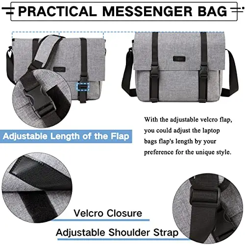 VASCHY Borsa messenger Uomo Grigio 2805361 miniatura 3