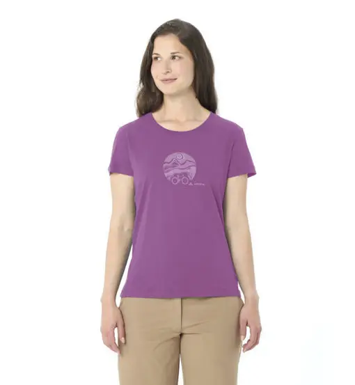 Cyclist V - T-shirt - donna Dark Pink