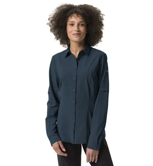 Farley Stretch - camicia maniche lunghe - donna Blue