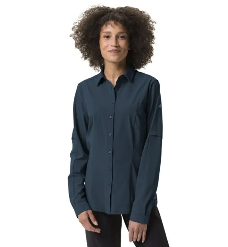 Farley Stretch - camicia maniche lunghe - donna Blue