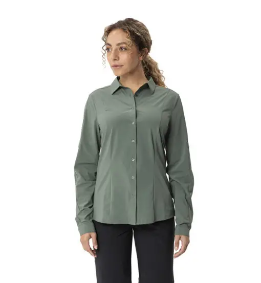 Farley Stretch - camicia maniche lunghe - donna Green
