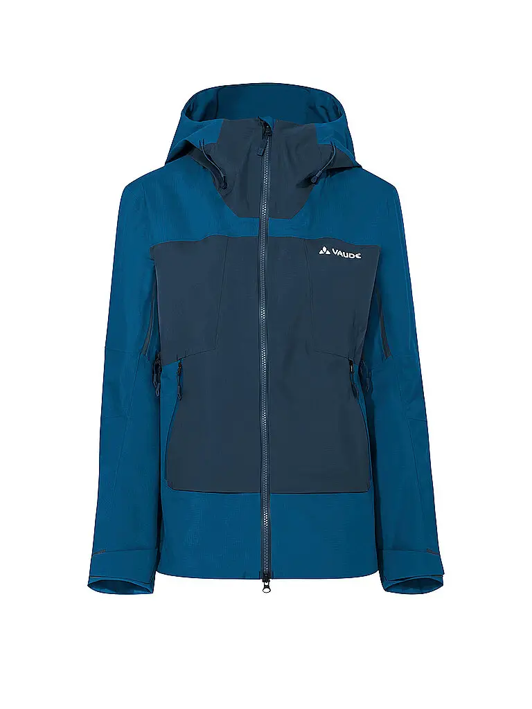Giacca da trekking da donna Croz Alpine 3L con cappuccio blu | 38