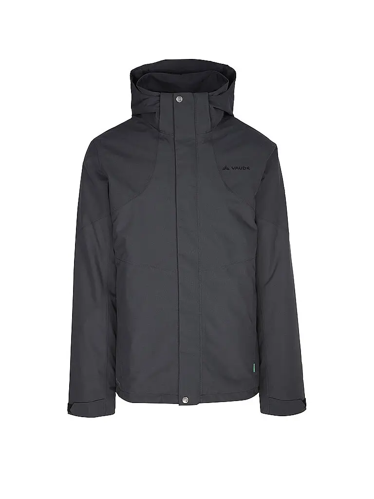 Giacca da trekking da uomo Caserina II 3in1 con cappuccio nero | S