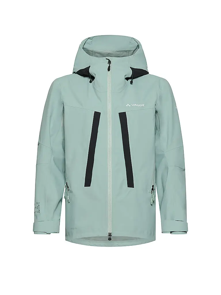 Giacca da turismo da donna Monviso 2,5L con cappuccio verde chiaro | 34