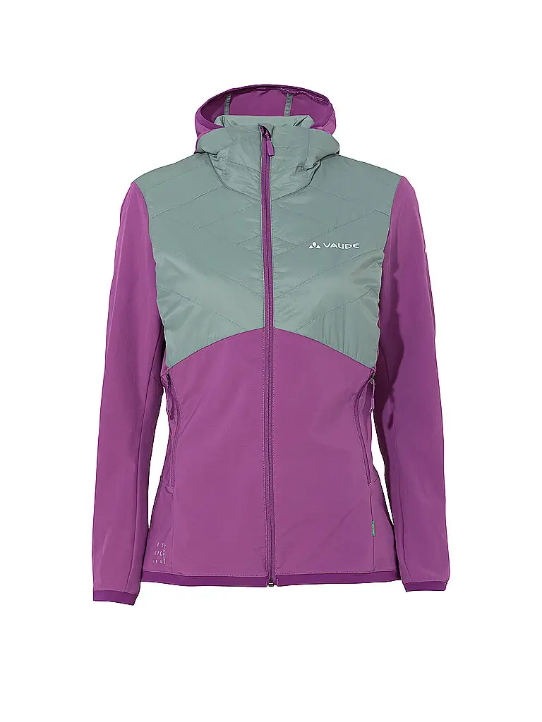 Giacca ibrida da donna Brenva con cappuccio lilla | 34
