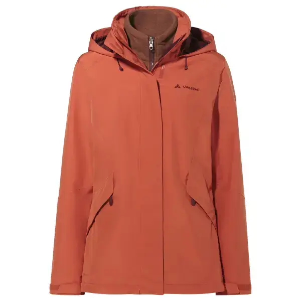 Giacca impermeabile con cappuccio zip 3 in 1 donna VAUDE Rosemoor II