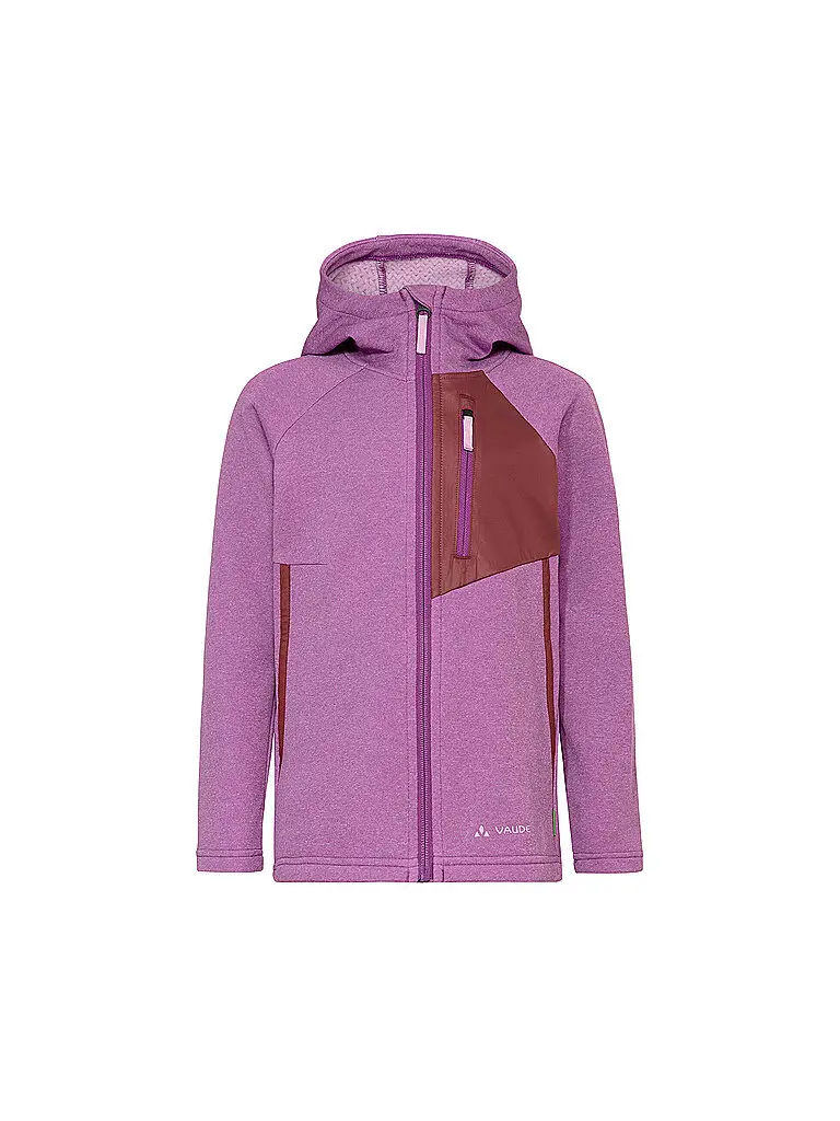 Giacca in pile per bambini Rokua Hoodie rosa | 122-128