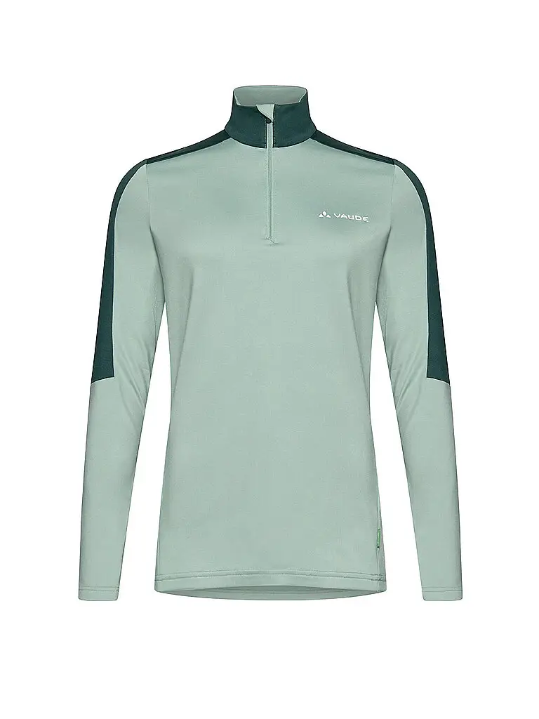 Maglia da donna da turismo Livigno con zip verde chiaro | 34