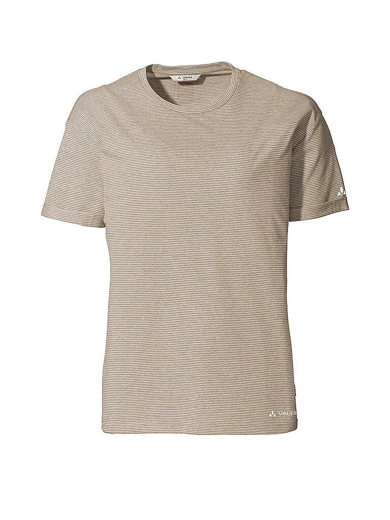 Maglietta funzionale da donna Mineo a righe beige | 34