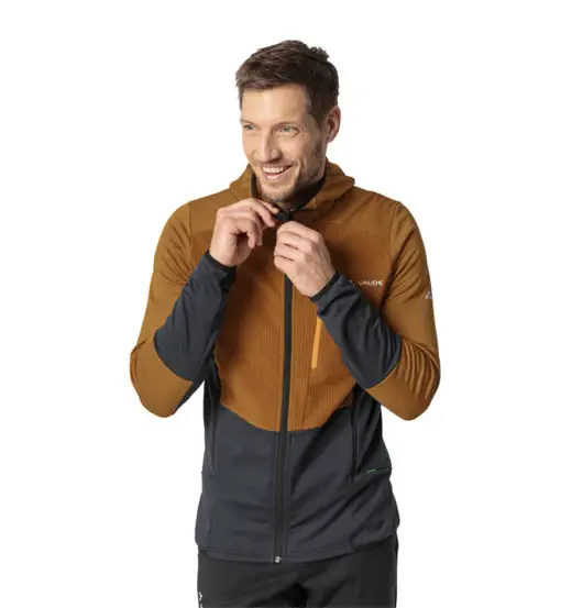 Me Monviso Grid Fleece - giacca in pile - uomo Brown