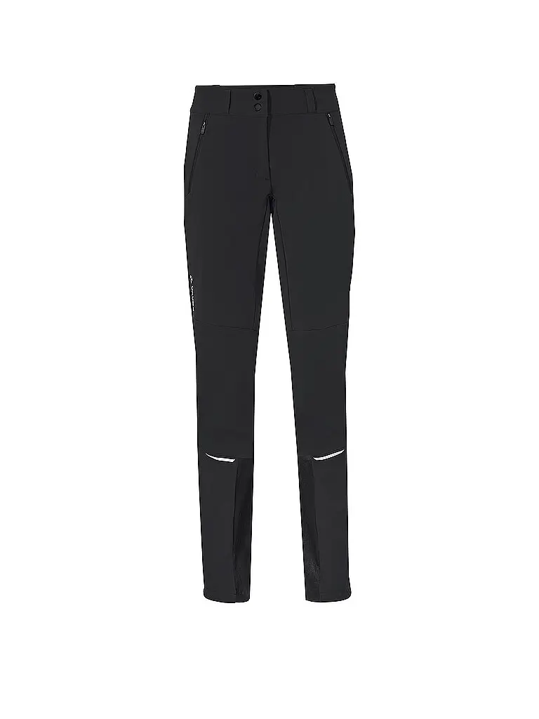 Pantaloni softshell da turismo Larice da donna nero | 36