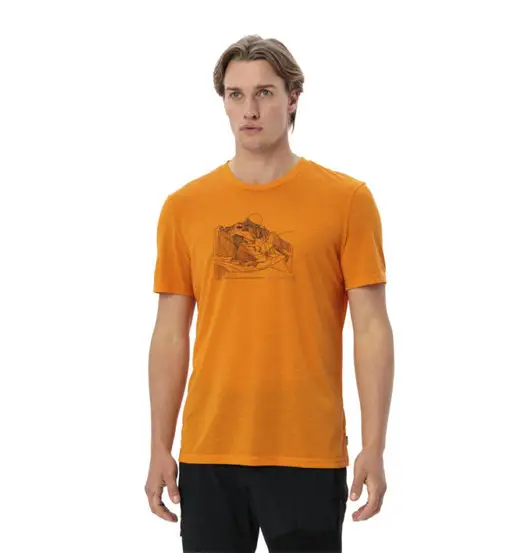 VAUDE T-shirt Uomo Arancione 2484576
