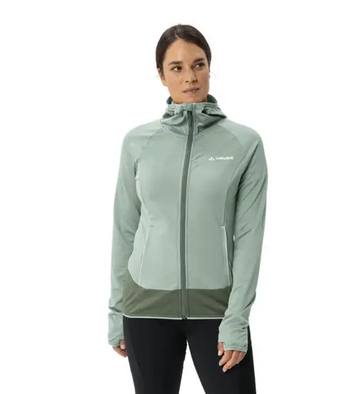 Tekoa W - felpa in pile - donna Light Green