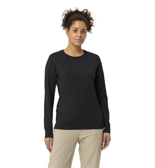 Wo Logo LS - maglia a maniche lunghe - donna Black