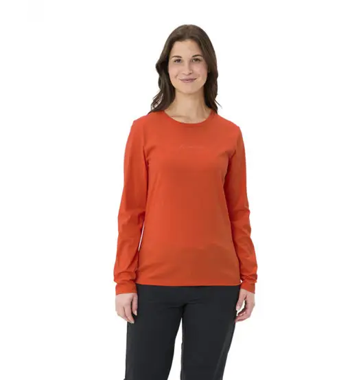 Wo Logo LS - maglia a maniche lunghe - donna Red
