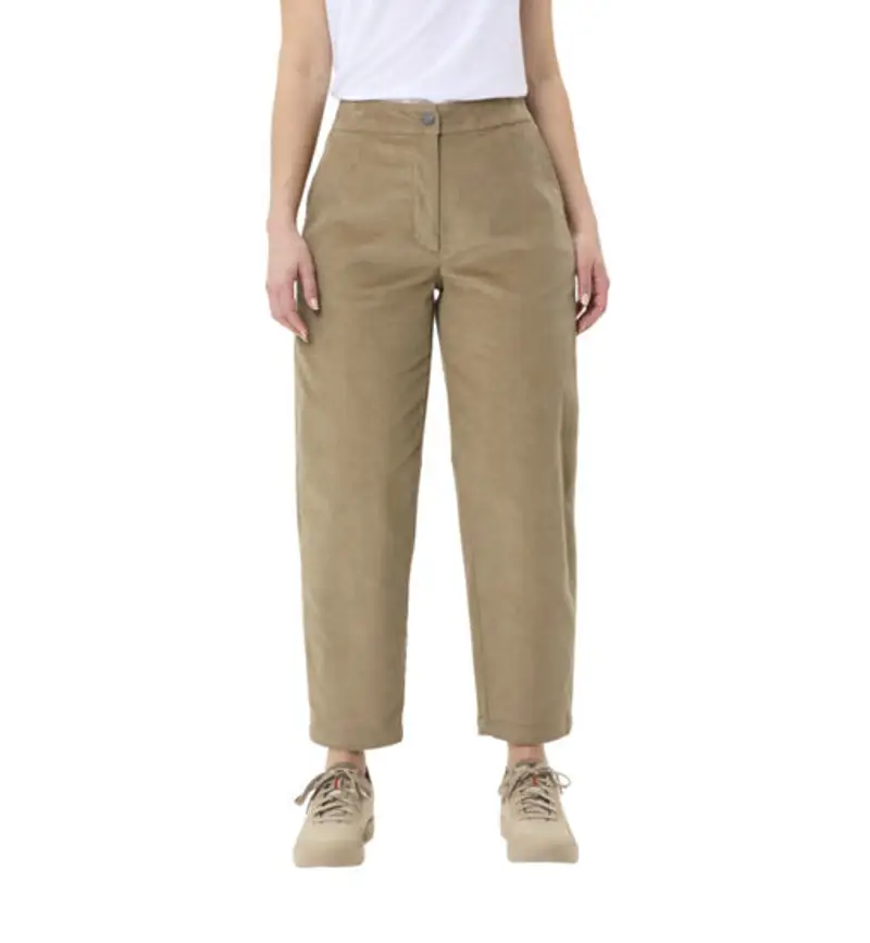 Wo Najun Cord - pantaloni lunghi - donna Brown