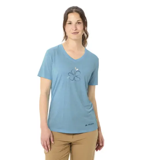 Wo Skomer Print III - T-shirt - donna Blue