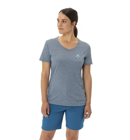 Wo Skomer Print III - T-shirt - donna Blue