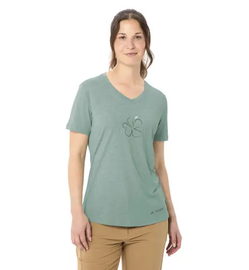 Wo Skomer Print III - T-shirt - donna Green