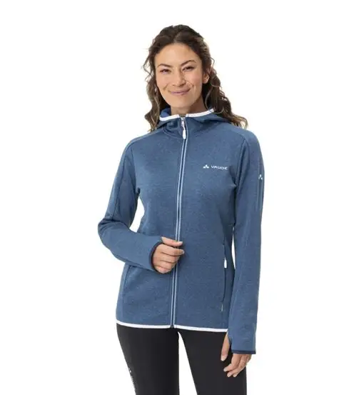 Wo Valsorda Fleece Hoody - felpa in pile - donna Blue
