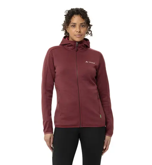 Wo Valsorda Fleece Hoody - felpa in pile - donna Red