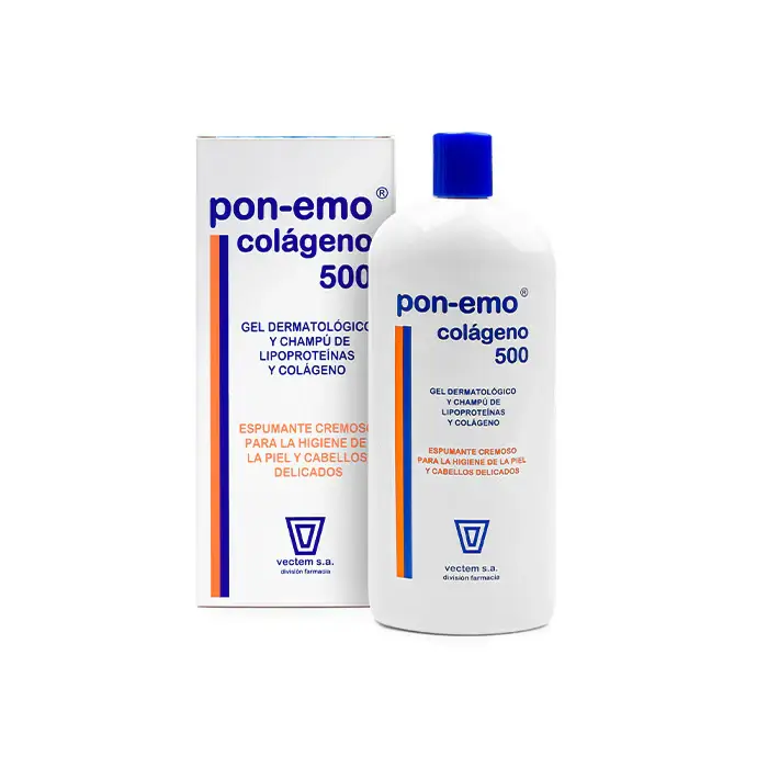 Pon-Emo® Shampoo Gel al Collagene Capelli Secchi 500ml