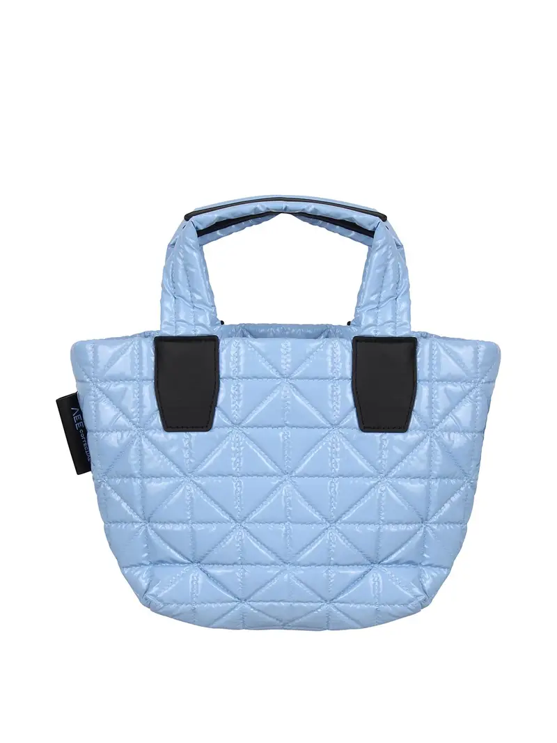Borsa Vee Tote Trapuntata Piccola Blu