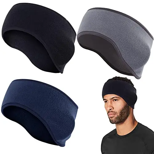 VEGCOO Fasce per capelli Uomo Nero 3724322