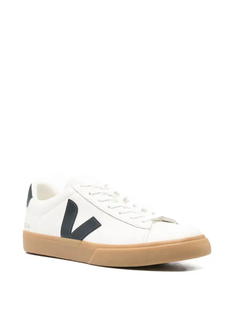 Veja Sneakers bianche e blu in pelle miniatura 3