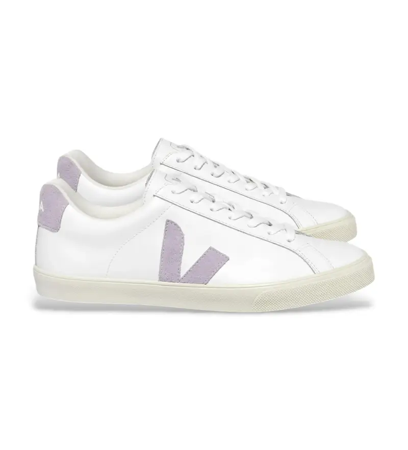 per donna. EO0203511 Sneakers in pelle bianca con logo Esplar (36), Bianco, Basso, Stringhe, Casual